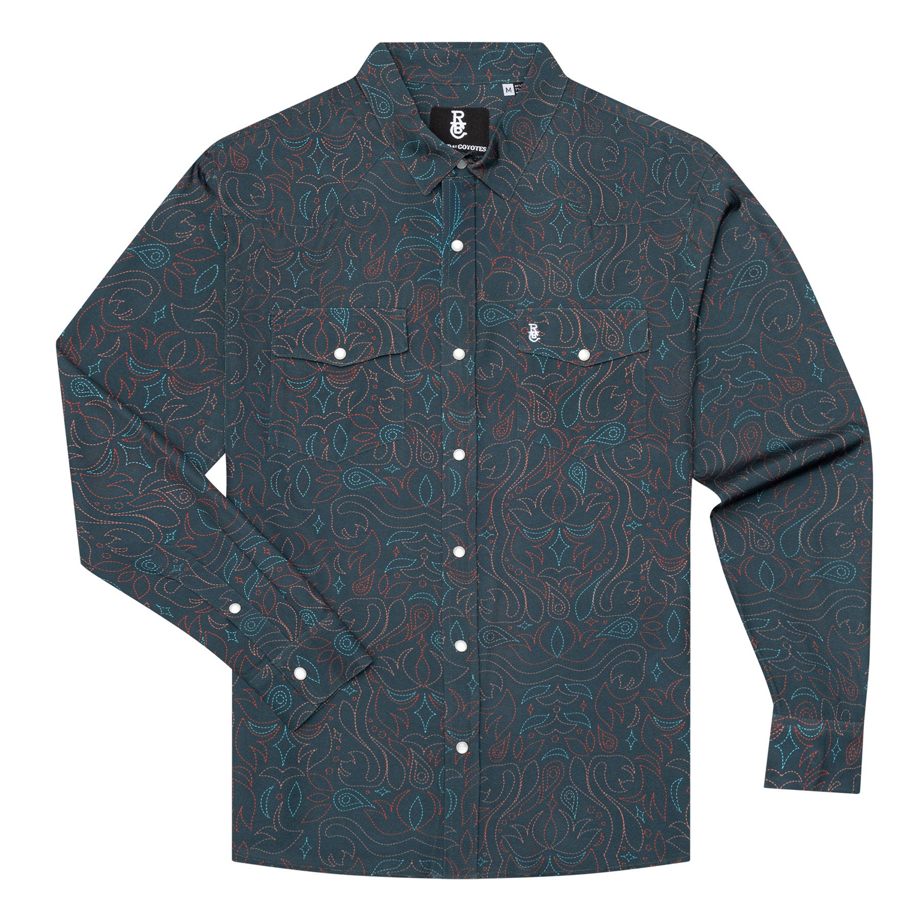 Cowboy Threads Western Pearl Snap Shirt Long / 3XL Cowboy Threads Western Pearl Snap Shirt Long / 3XL