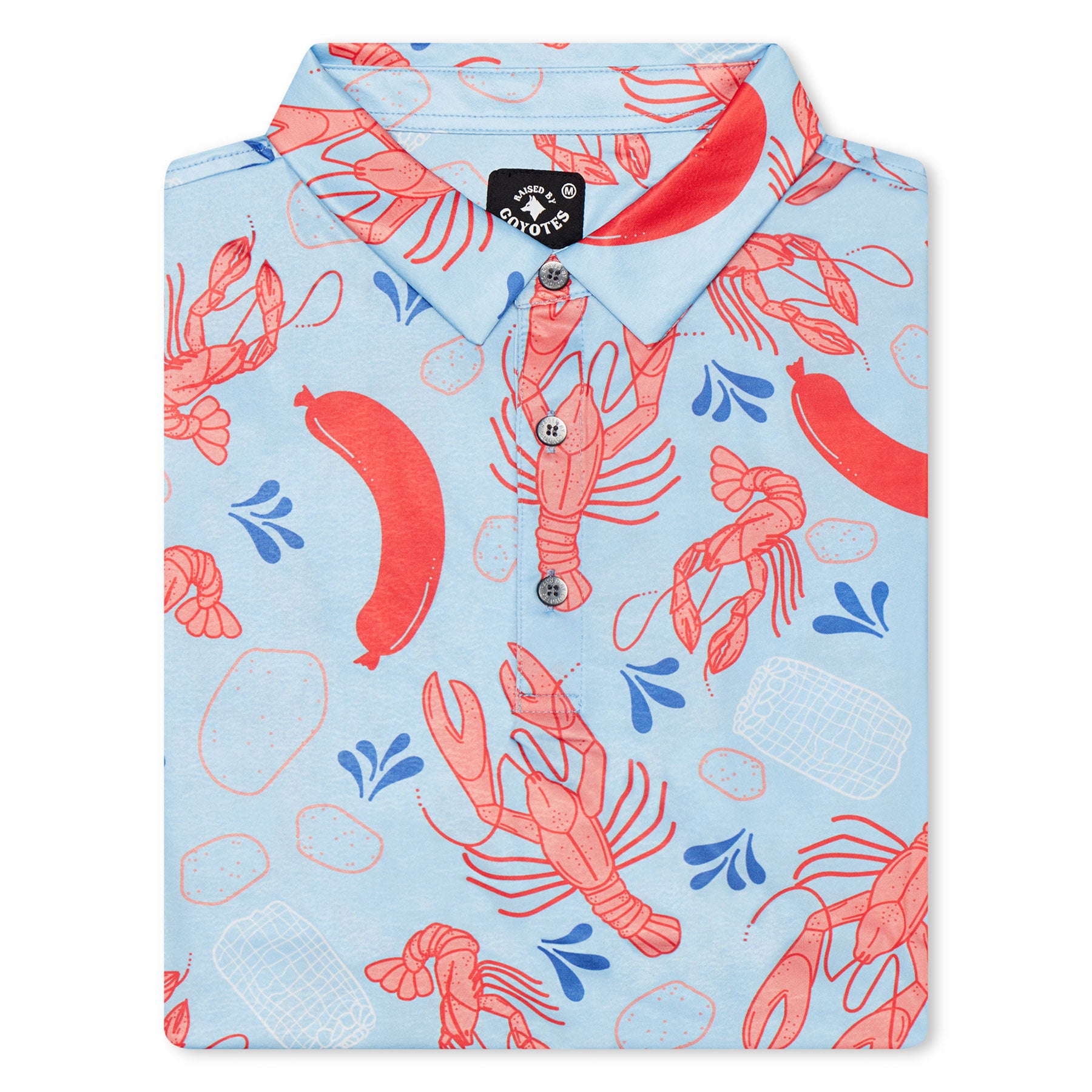 Crawfish Boil Performance Golf Polo – Raised by Coyotes