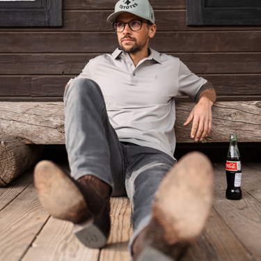 Gray Go Everywhere Polo