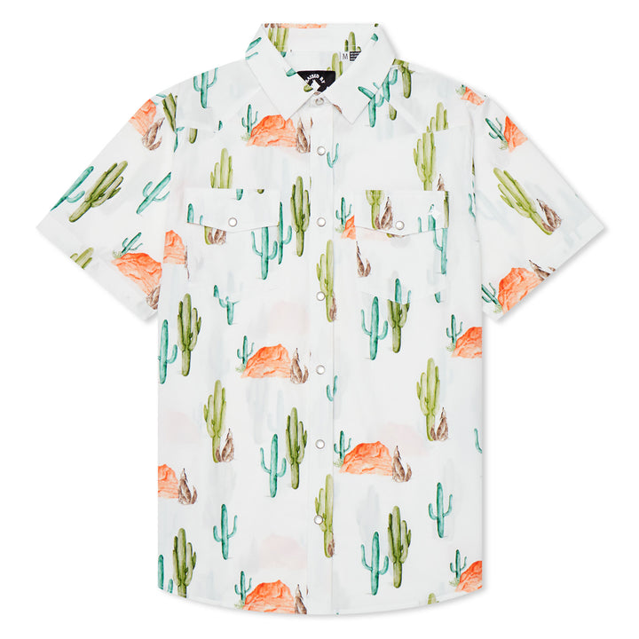 Saguaro Howler Western Pearl Snap Shirt – Raised by Coyotes